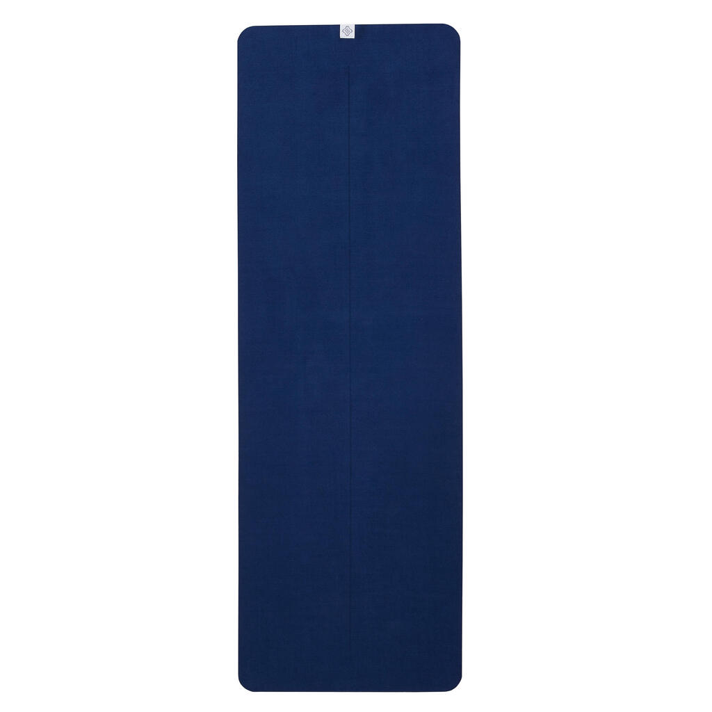 Protišmykový uterák na jogu 183 cm x 61 cm x 1 mm sivo-modrý
