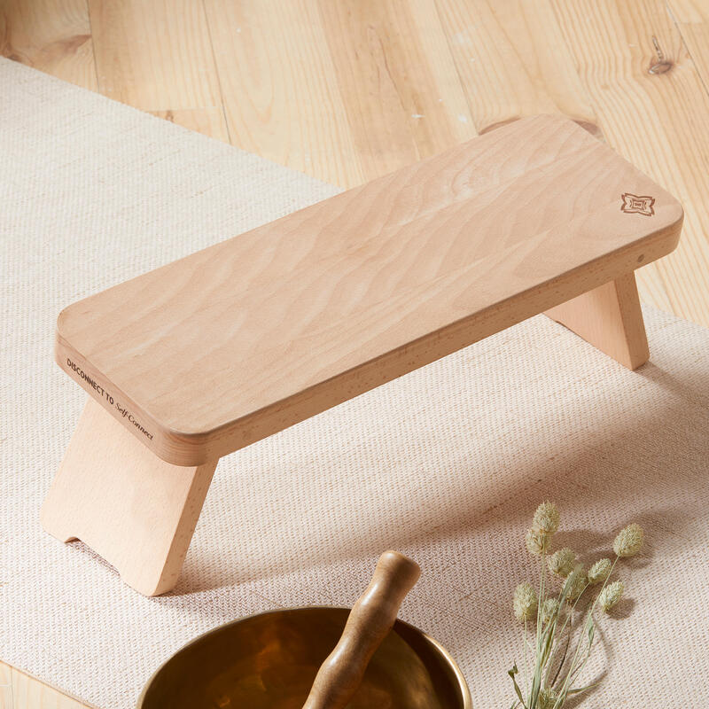 Panca yoga meditazione legno di faggio 45x15x16cm KIMJALY