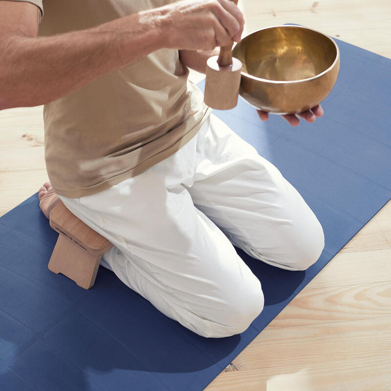 Opklapbaar bankje voor yoga/meditatie beukenhout