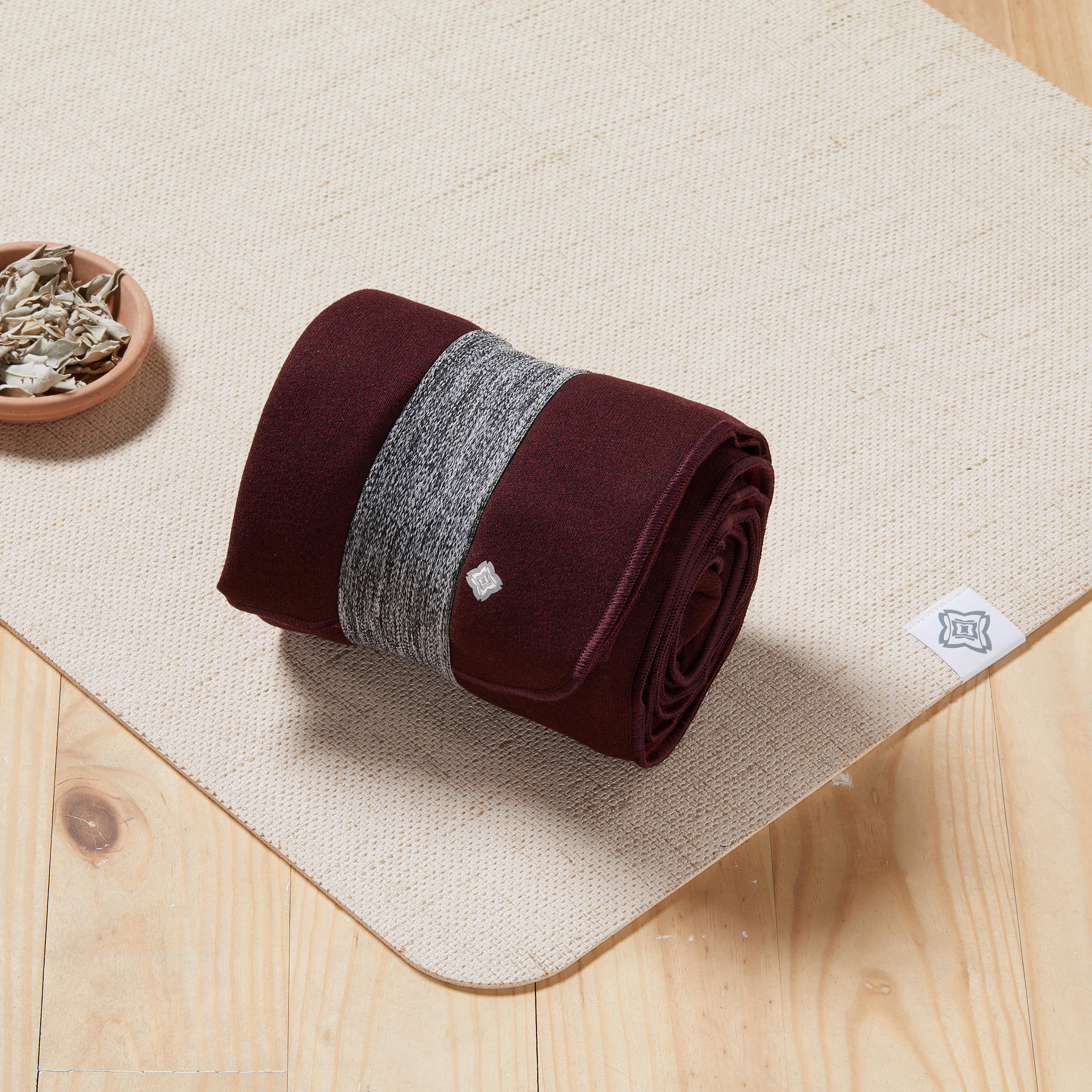 Coperta yoga bordeaux 180x80cm 5/5
