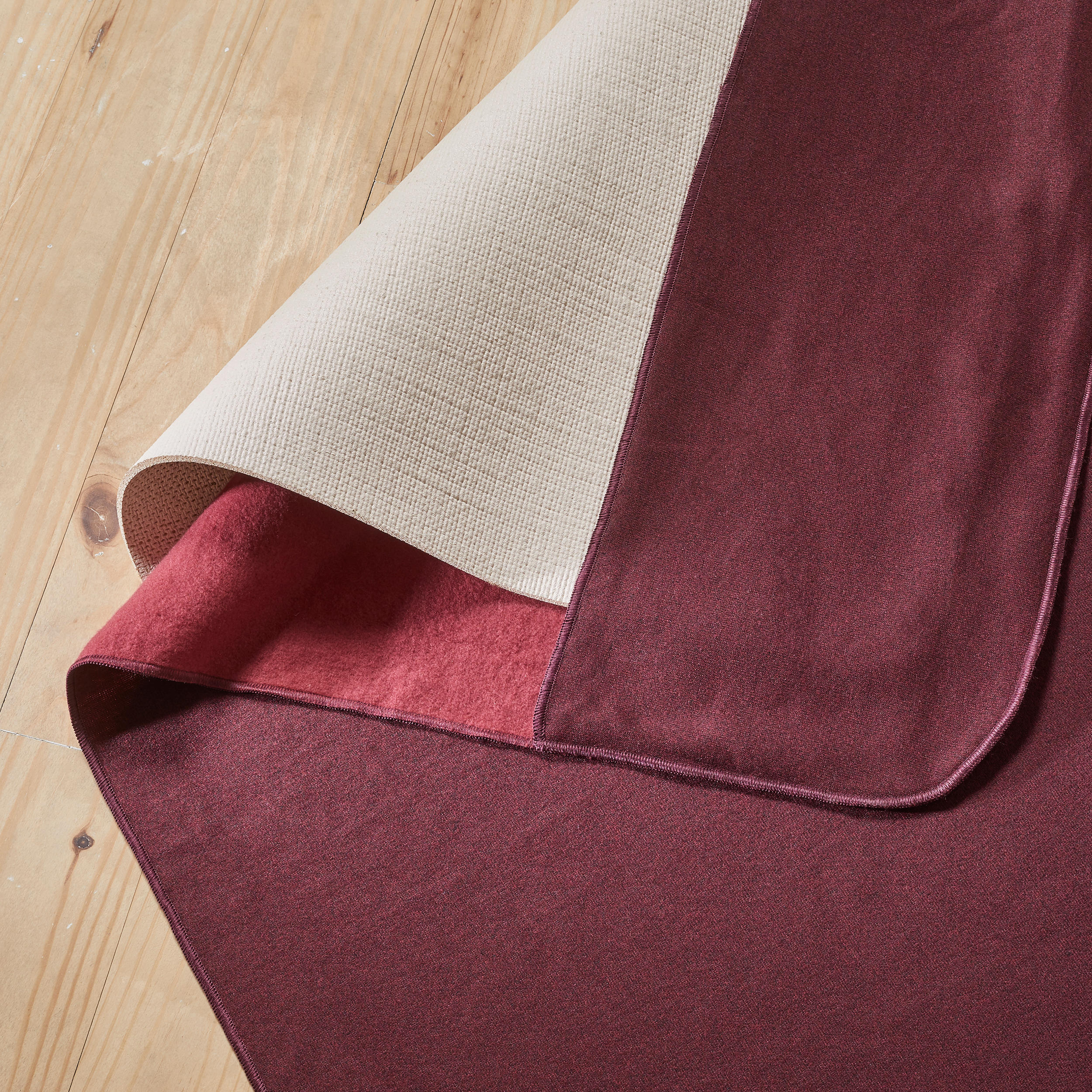 Coperta yoga bordeaux 180x80cm 4/5