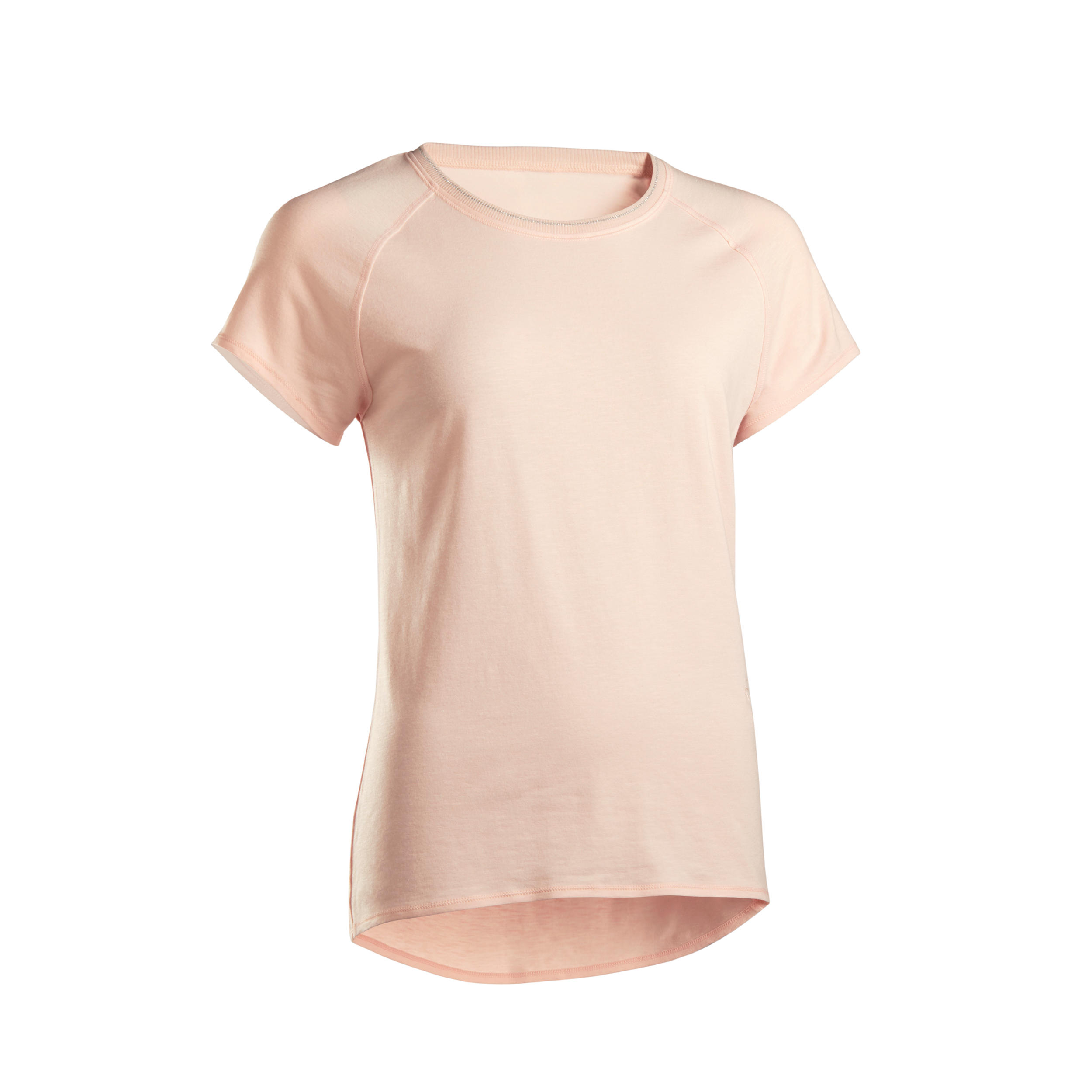 T-SHIRT YOGA DOUX FEMME EN COTON ISSU DE L'AGRICULTURE BIOLOGIQUE KIMJALY |  Decathlon