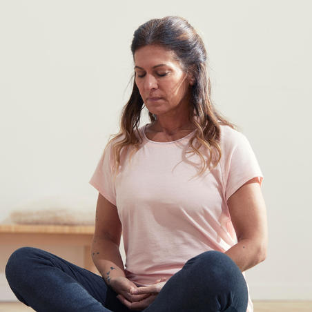 Women's Eco-Friendly Gentle Yoga T-Shirt - Pink