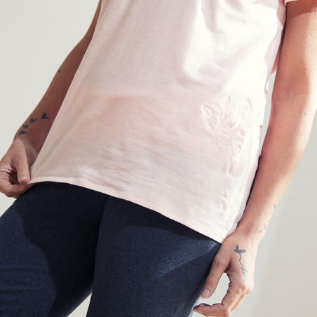 Women's Eco-Friendly Gentle Yoga T-Shirt - Pink