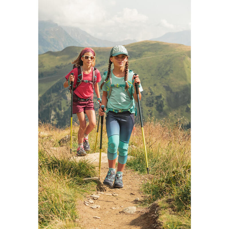 Wanderstock Kinder 1 Stück Bergwandern - MH500 grün