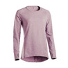Long-Sleeved Yoga Organic Cotton T-Shirt - Plum