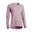 Langarmshirt Damen Yoga Biobaumwolle - pflaume