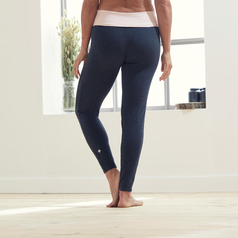 Női leggings kímélő jógához, újrahasznosított pamutból