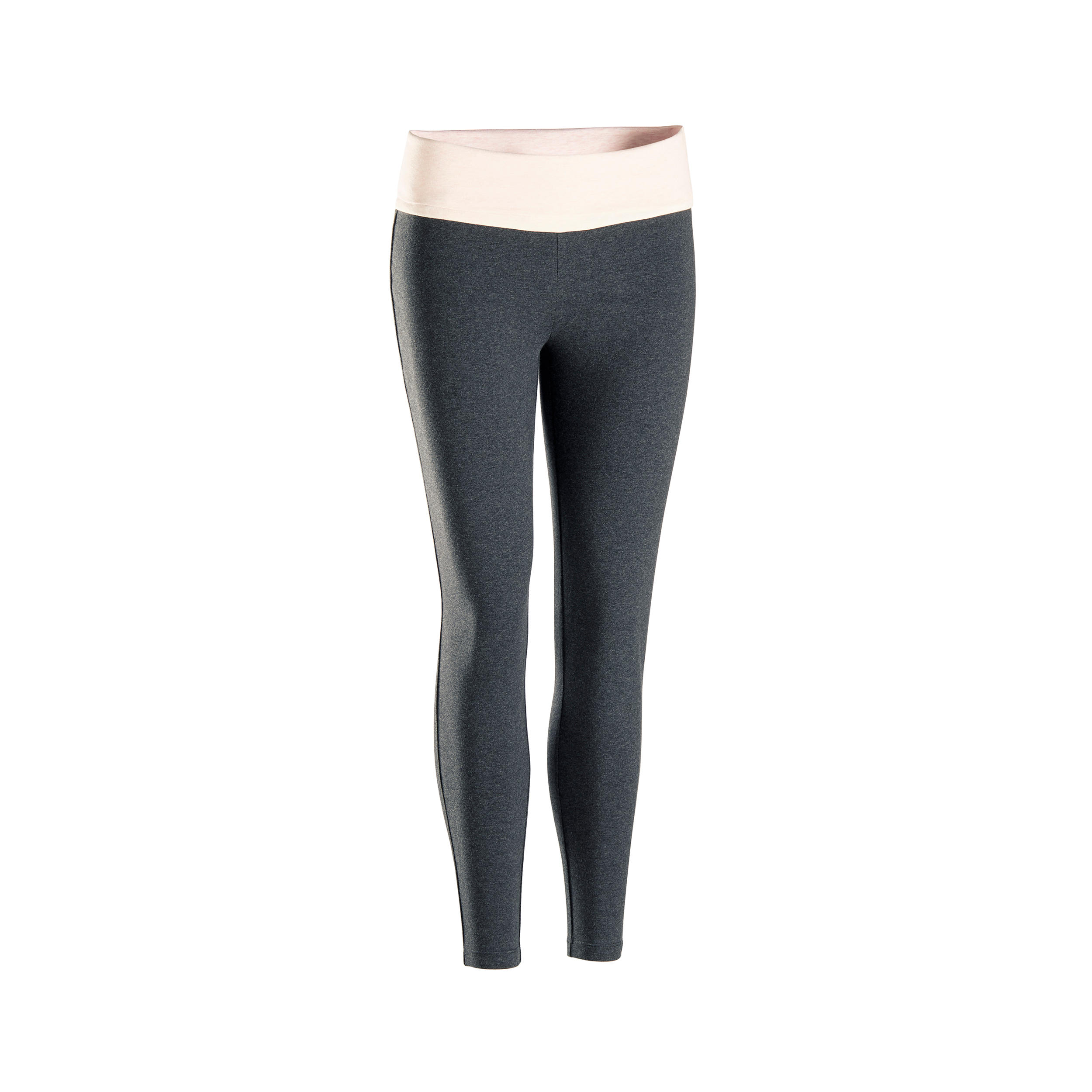 Mallas de yoga de algodón gris y rosa para mujer 4/16
