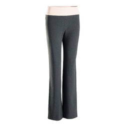 Women's Yoga Cotton Bottoms - Grey/Pink
