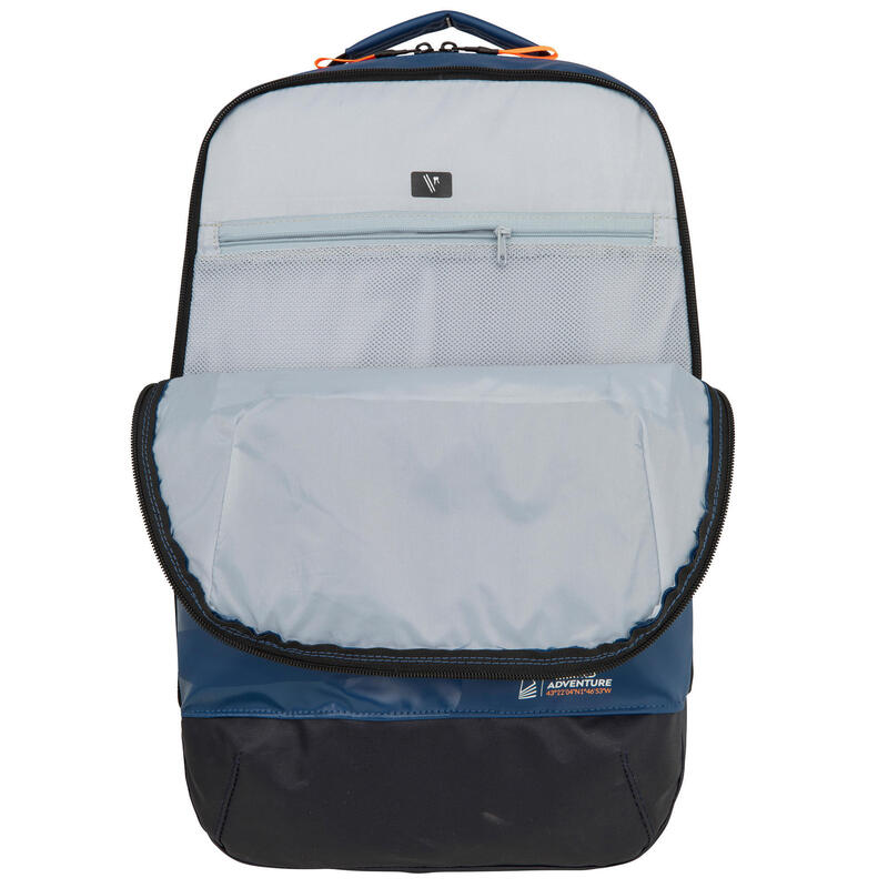 Waterafstotende rugzak voor zeilen 25 liter marineblauw