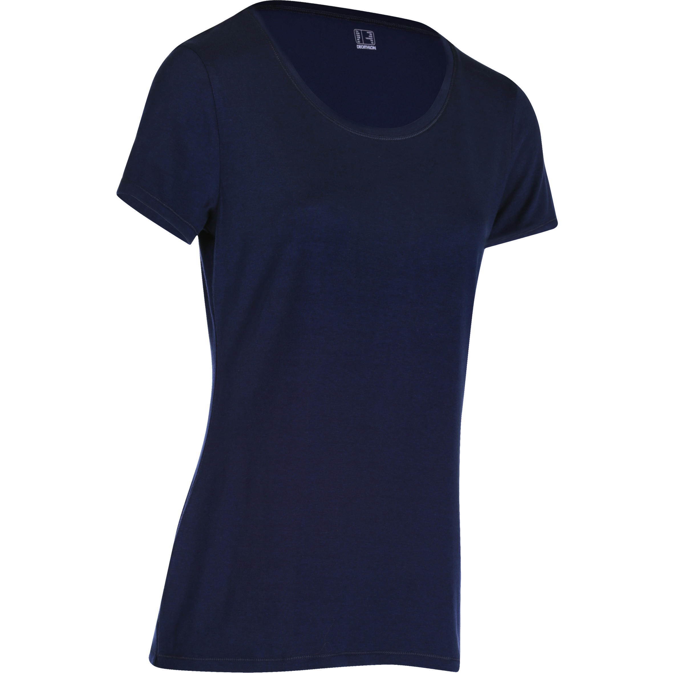 

Active Women's Short-Sleeved Regular-Fit Fitness T-Shirt - Navy Blue