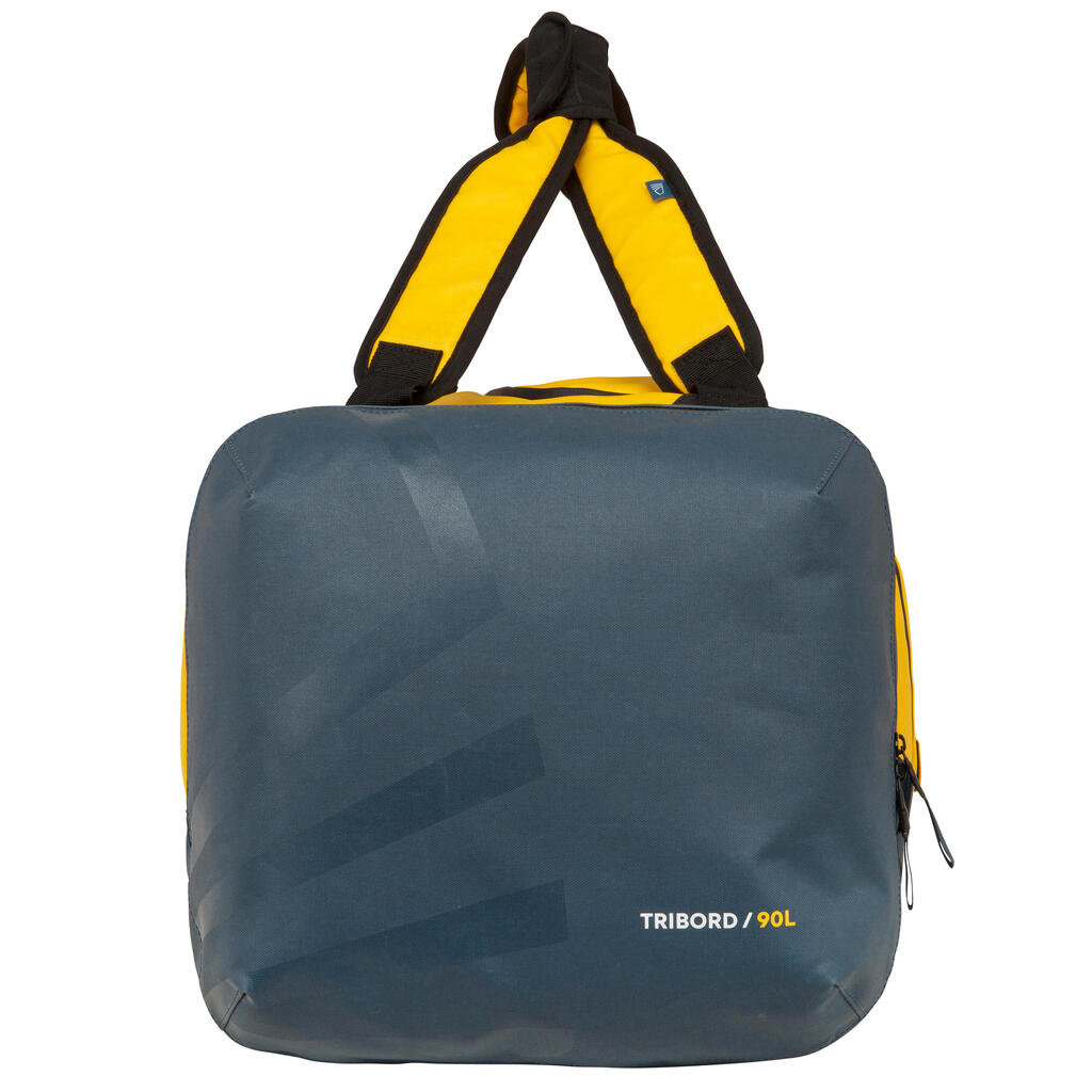 Wasserabweisende Tasche 90 L gelb