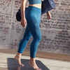 Seamless 7/8 Yoga Leggings - Teal