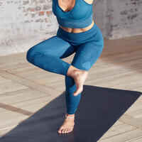 Leggings 7/8 Yoga nahtlos blaugrün