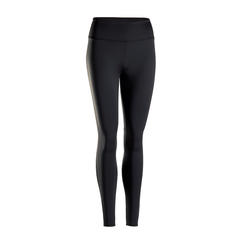 Legging voor dynamische yoga dames zwart