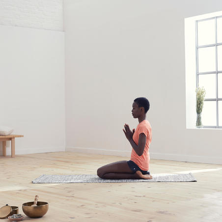 Women's Eco-Friendly Gentle Yoga T-Shirt - Coral