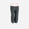 3/4 Hose Damen Yoga Baumwolle Ecodesign -grau/rosa