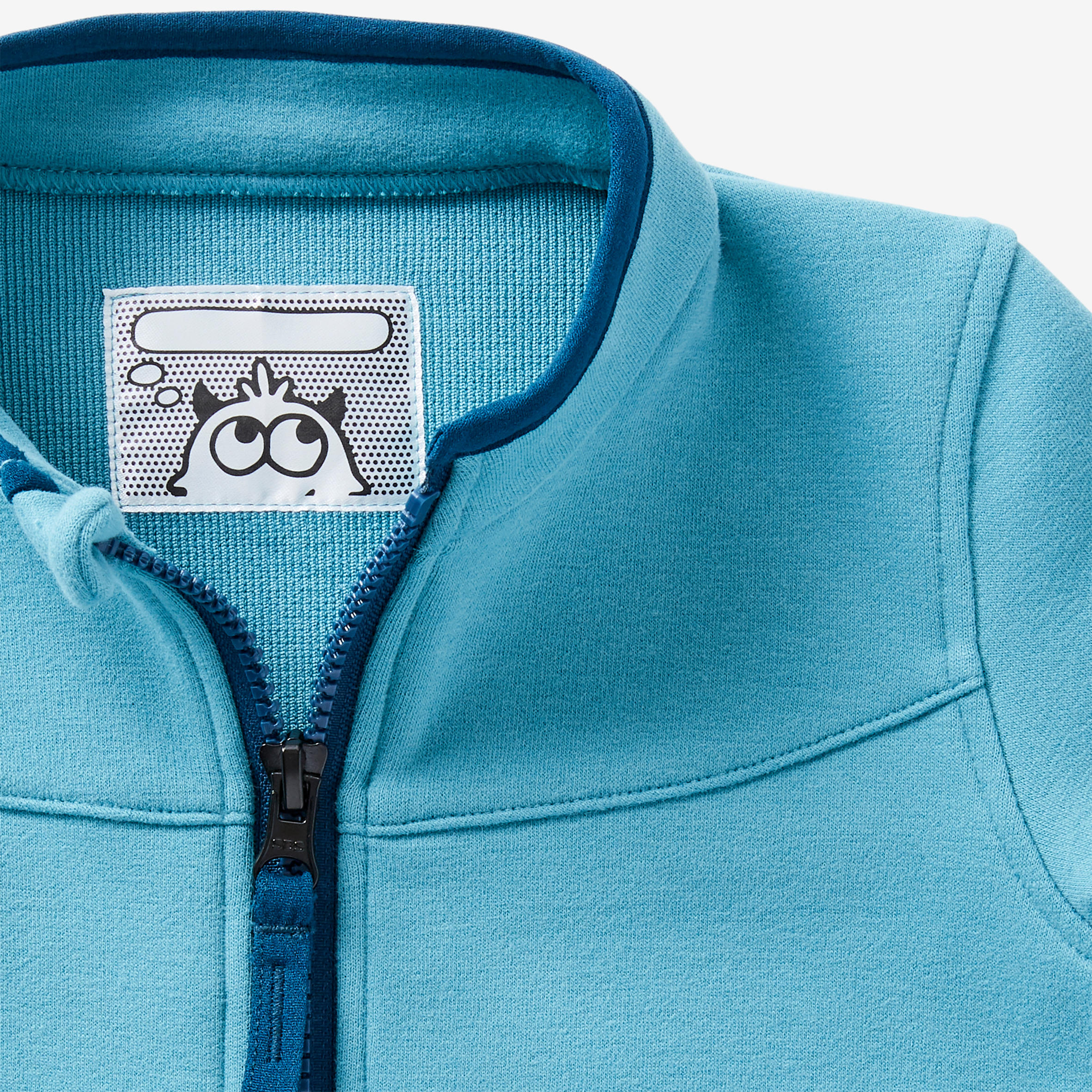 Girls' and Boys' Baby Gym Jacket 500 - Turquoise 4/10