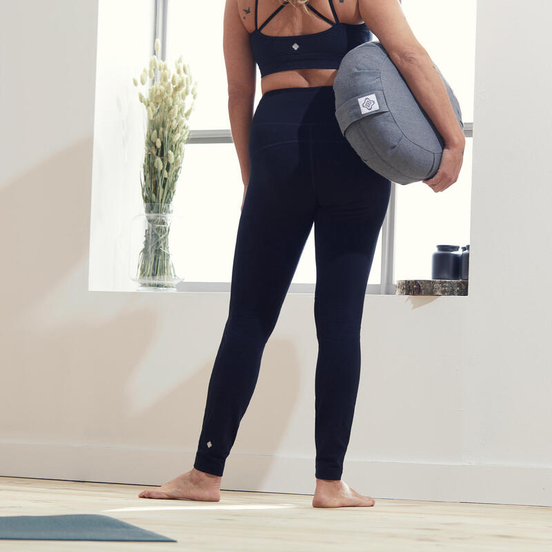Mallas de yoga suave técnicos Mujer Kimjaly negro
