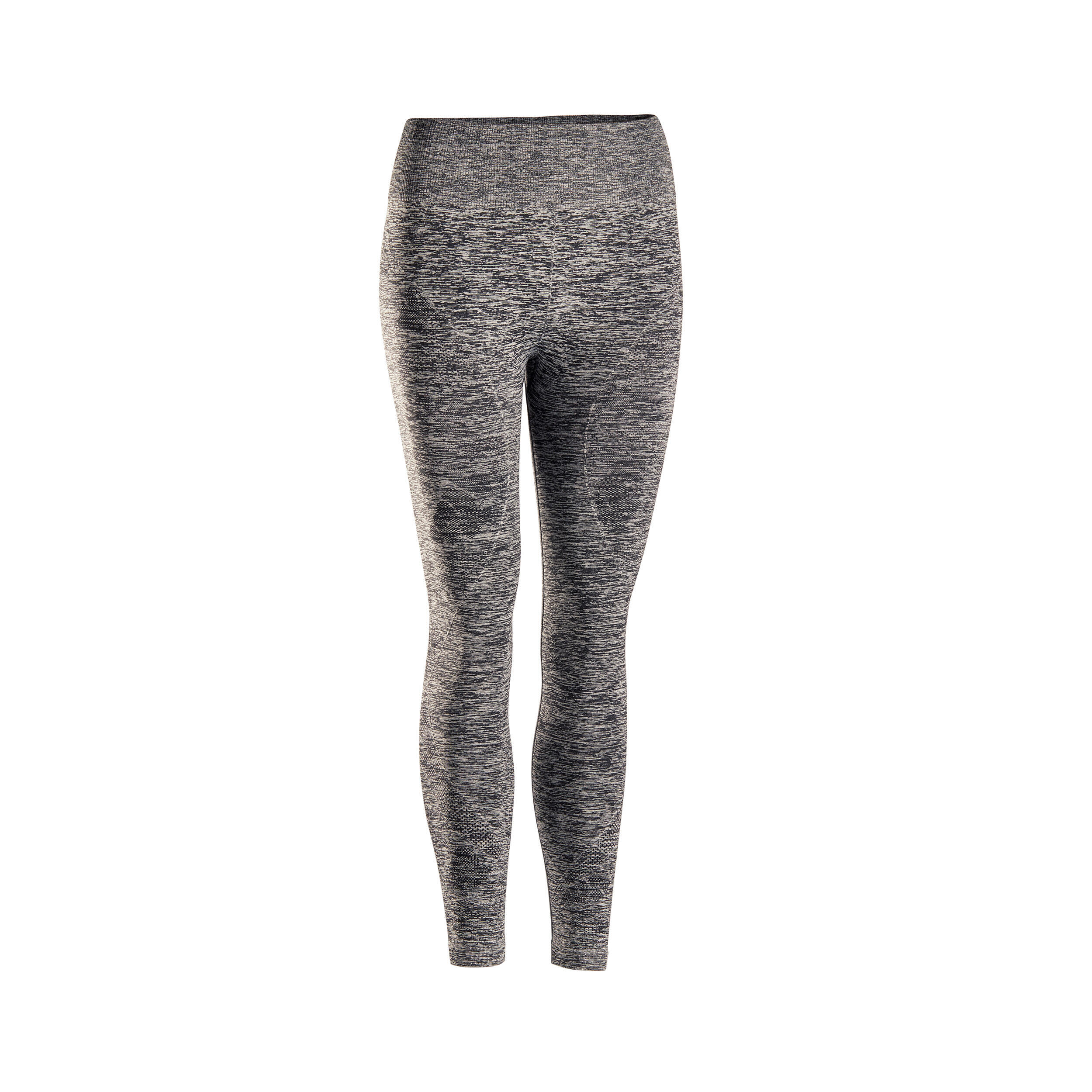 Seamless 7/8 Dynamic Yoga Leggings - Mottled Grey 2/8