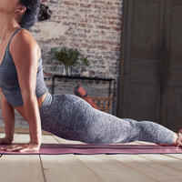 Seamless 7/8 Dynamic Yoga Leggings - Mottled Grey