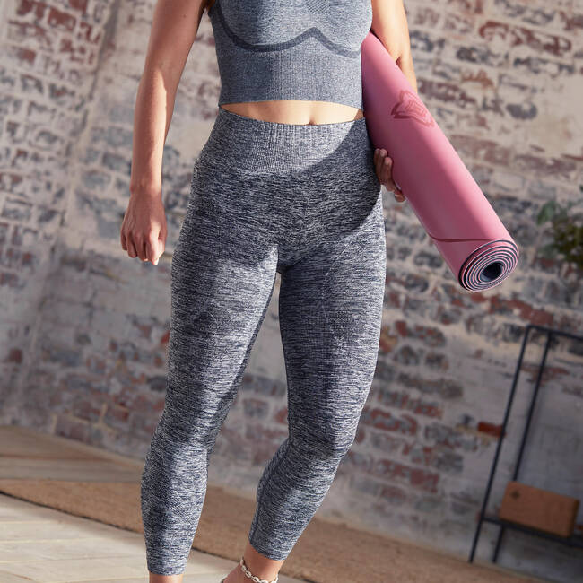 Yoga Leggings - Mottled Grey, Yoga Pants for Women