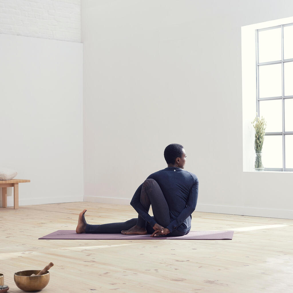 Seamless Long-Sleeved Gentle Yoga T-Shirt - Grey