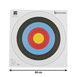 5 BLASONS TIR A L'ARC 60X60