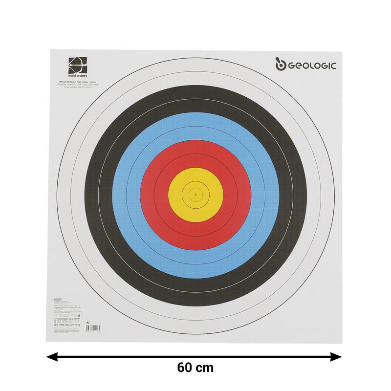 Lukostřelecké papírové terče 60 × 60 cm 5 ks