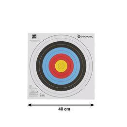 5 BLASONS TIR A L&#039;ARC 40X40 cm