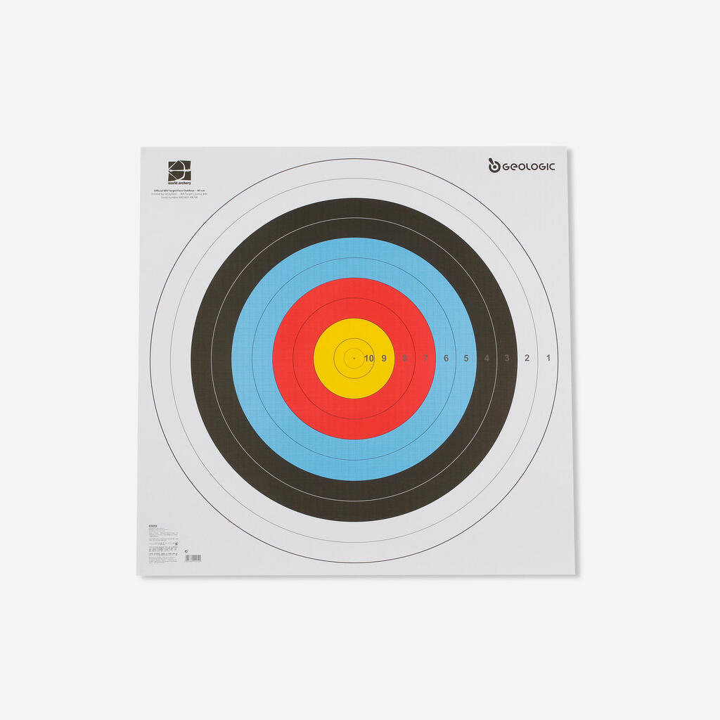 5 Archery Target Faces 80x80 cm