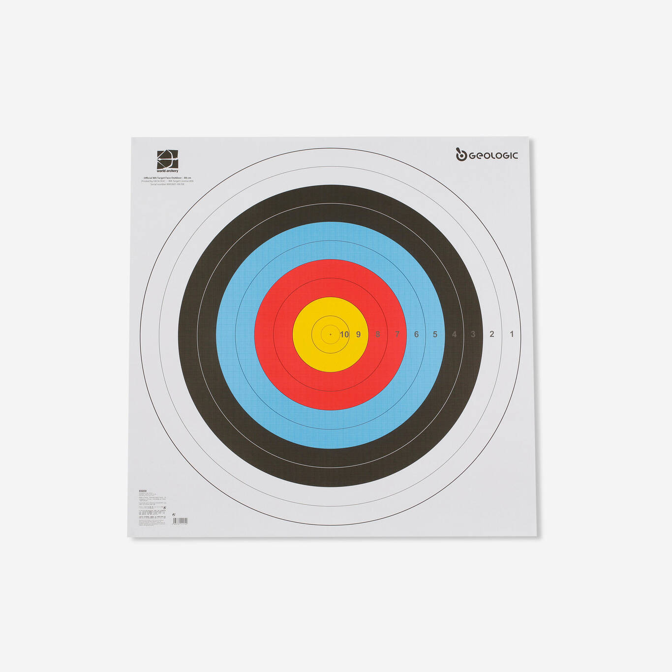 5 Archery Target Faces 80x80 cm