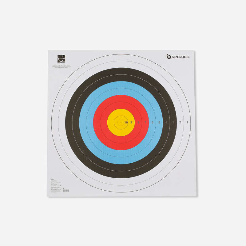 GEOLOGIC 5 Archery Target Faces 80x80 cm Decathlon