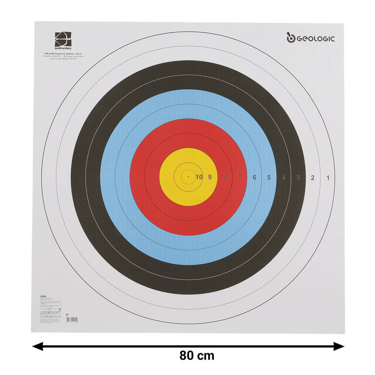 5 Archery Target Faces 80x80 cm