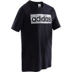 Adidas T-shirt voor jongens blauw met logo op de borst