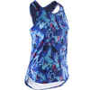 Girls' Breathable Synthetic Gym Tank Top S500 - Purple Print