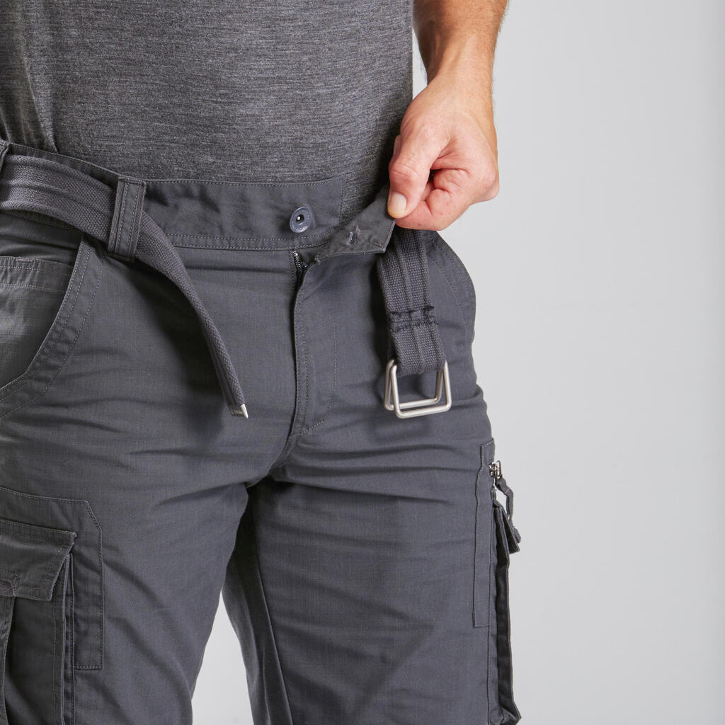Pantalón de trekking viaje Travel 500 cargo para Hombre café