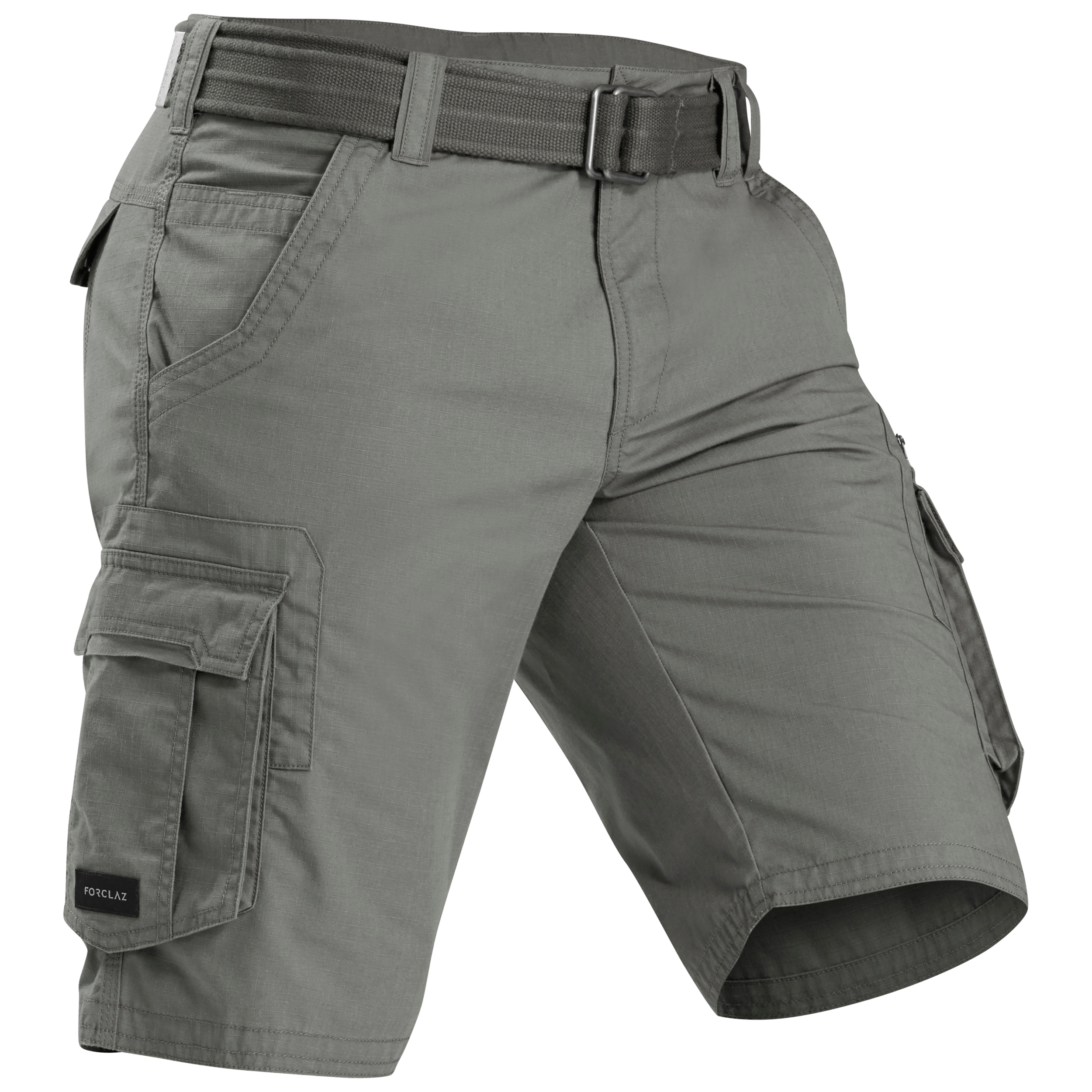 Short cargo de trek voyage - TRAVEL 100 kaki homme