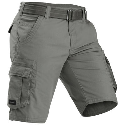 Pantaloncini trekking uomo TRAVEL100 | con cintura rimovibile