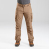 Men Travel Cargo Trousers 100 Brown