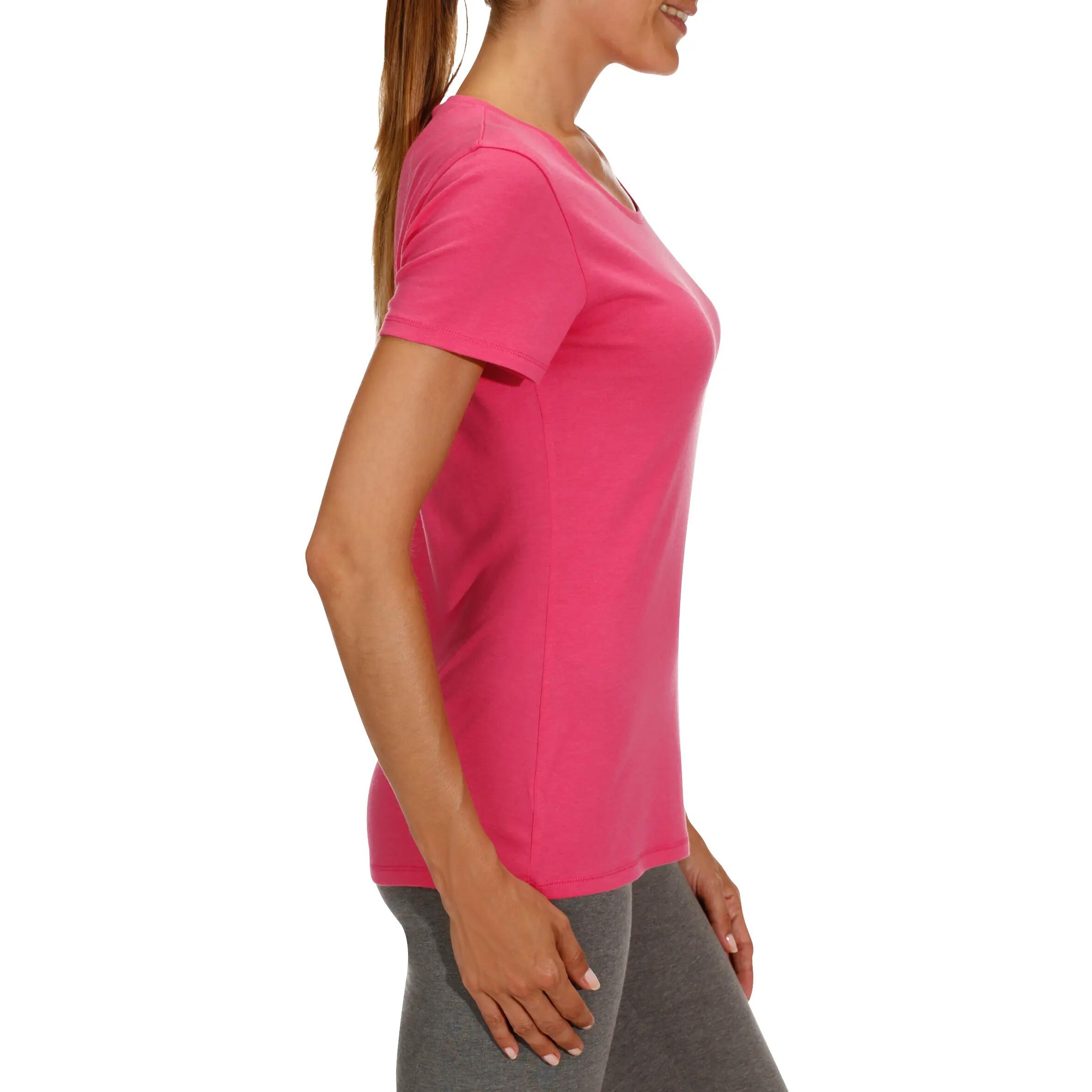 Active Women's Regular-Fit Short-Sleeved Fitness T-Shirt - Bright Pink 3/11
