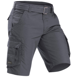 Short cargo de trek voyage - travel 500 gris homme