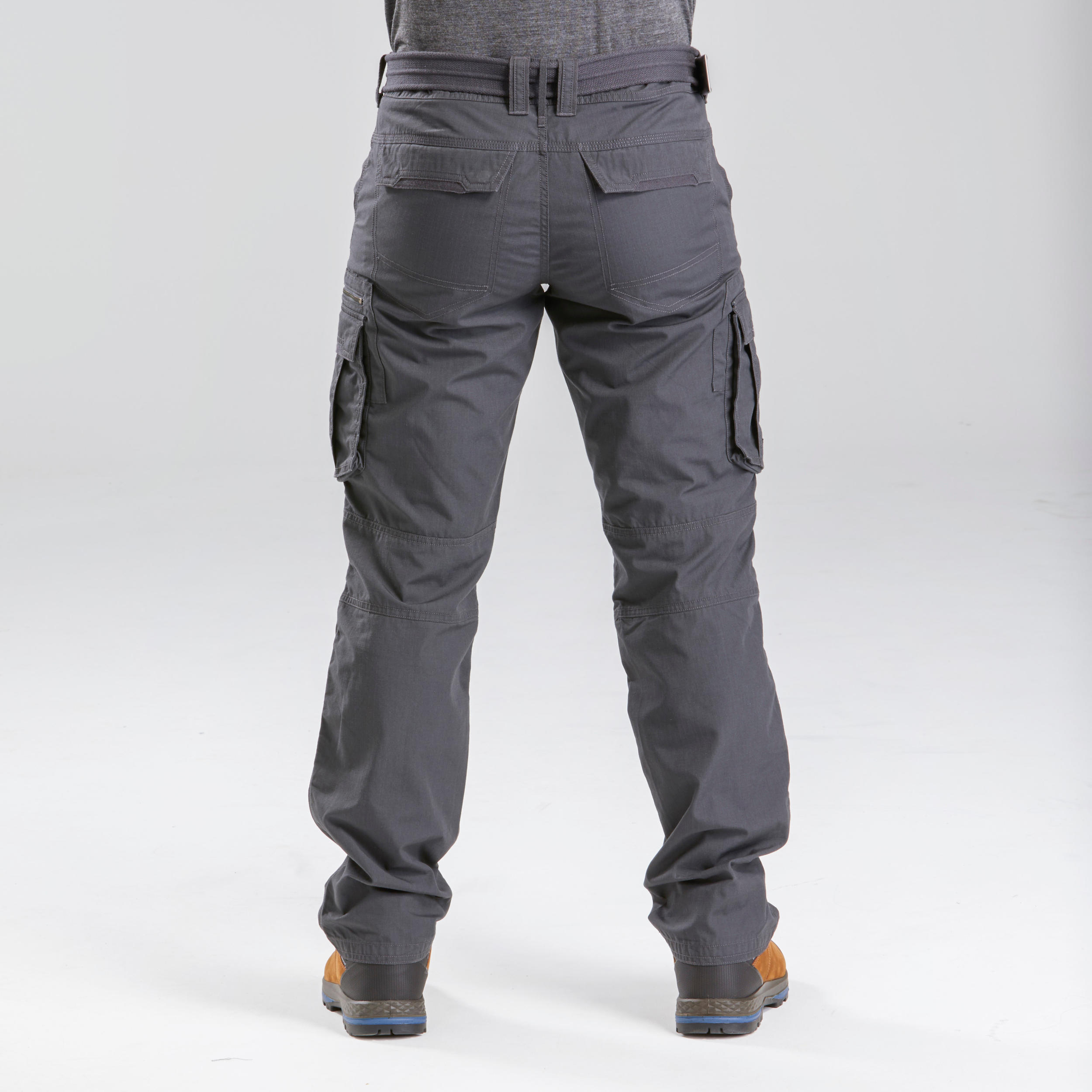 Resistant Cargo Trousers - Steppe 300 Black - Black - Solognac - Decathlon