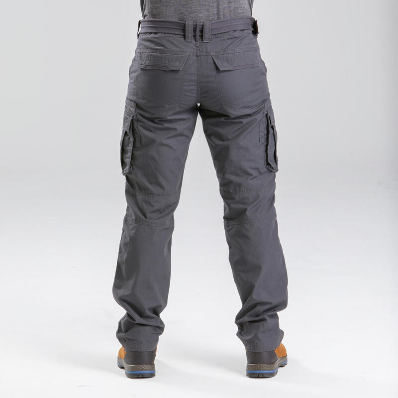 Cargohose Herren Backpacking - Travel 100 grau 