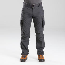 FORCLAZ Erkek Outdoor Kargo Pantolon - Gri - Travel 100