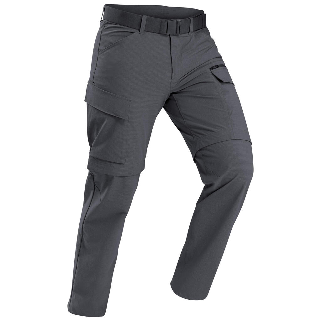 Men’s 2-in-1 Convertible Trekking Trousers - Trek900 Convert. - Grey