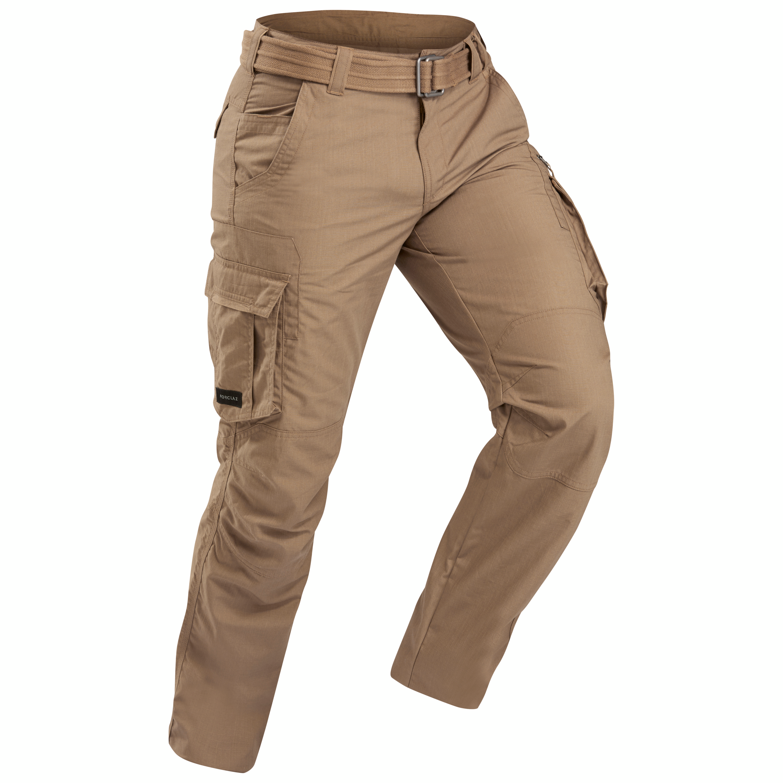 Pantalon cargo de trek voyage - TRAVEL 100 marron Homme pour les