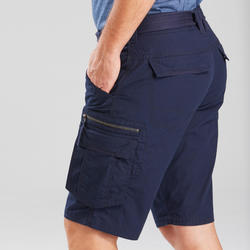 Pantaloncini trekking uomo TRAVEL100 | con cintura rimovibile FORCLAZ |  DECATHLON