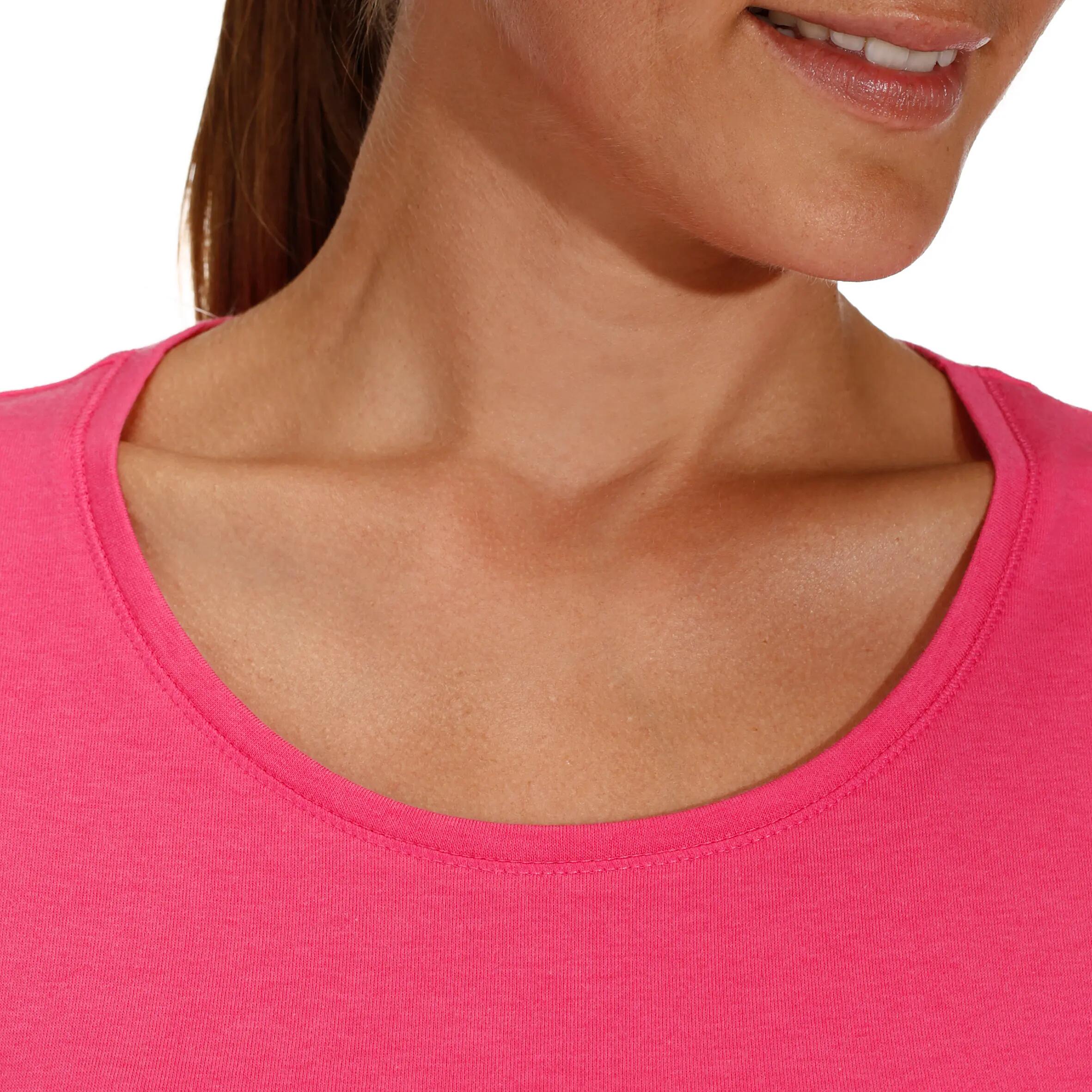 Active Women's Regular-Fit Short-Sleeved Fitness T-Shirt - Bright Pink 6/11